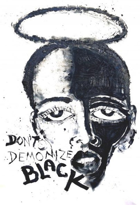 Art Africa Miles Regis Don't Demonize Black 93x56